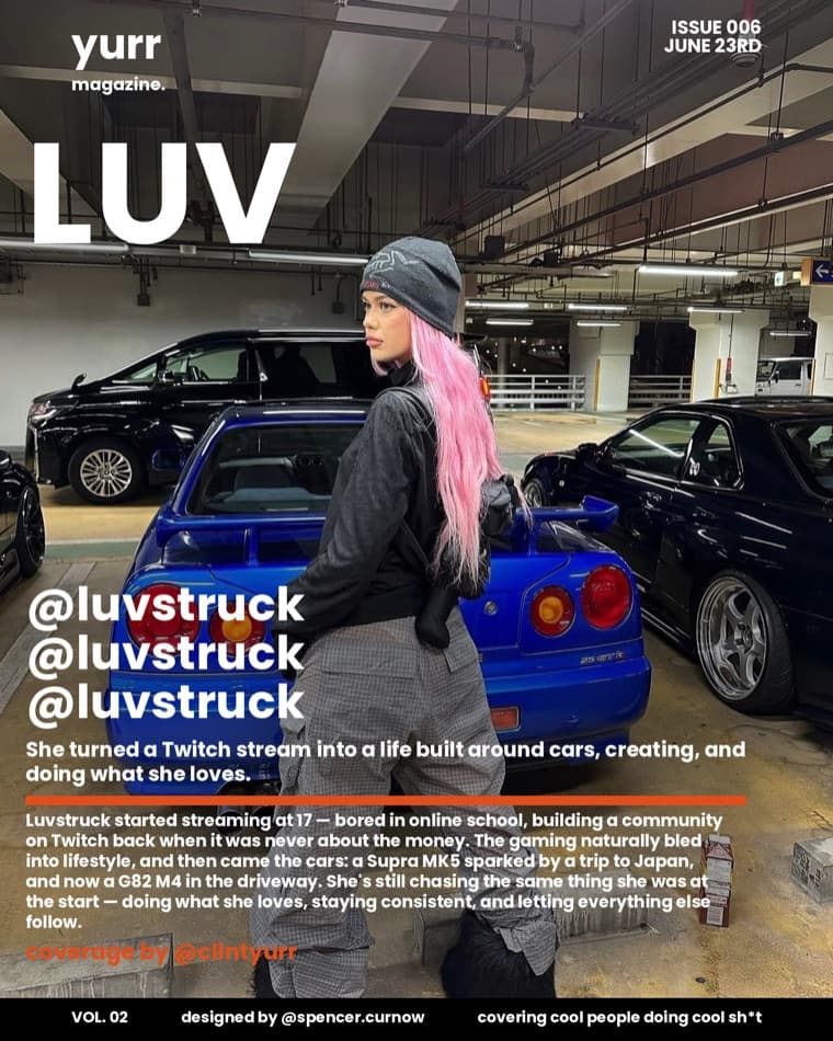 Yurr Magazine Issue 006, Luvstruck · cover